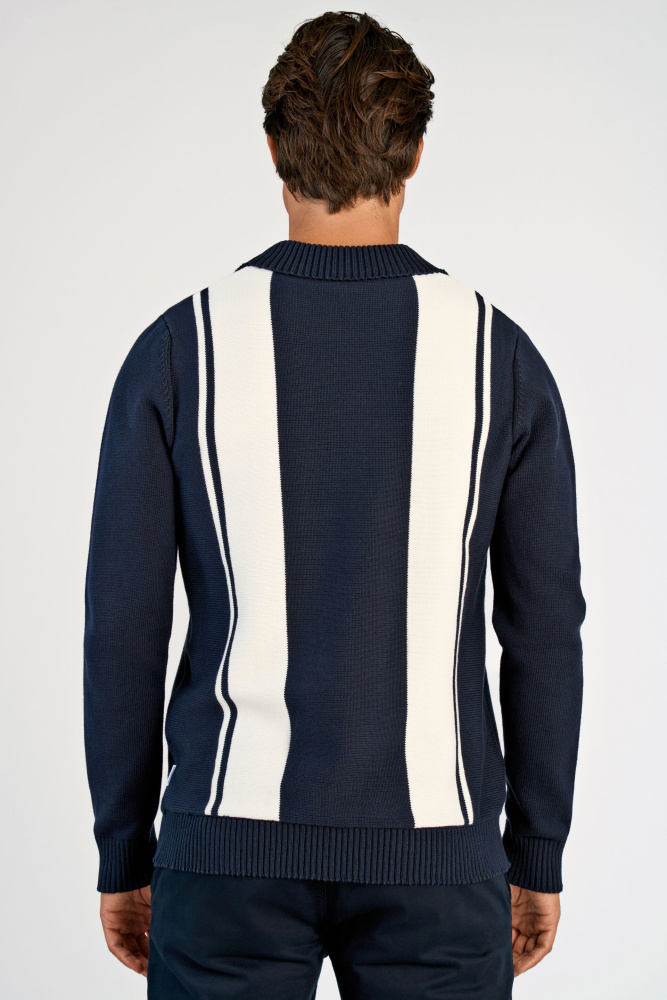 Hovedbilde Lindbergh Block Stripe Knit 30-805033 - Navy/White