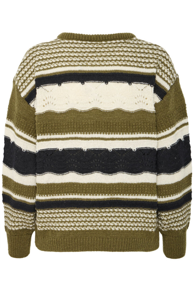 Hovedbilde IHAstra Knit Sweater 20121976 - Mayfly Green Mix 180220