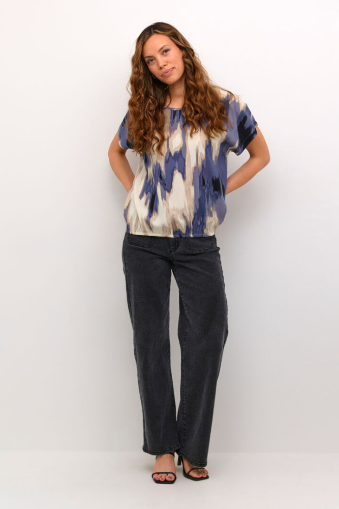 Hovedbilde KABeathe Stanley Blouse 10508896 - Blue Abstract 106180