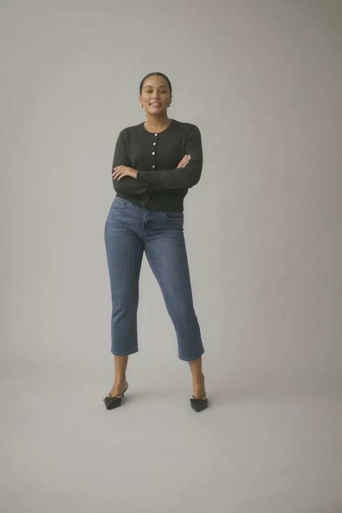 Hovedbilde KARiver Cropped Jeans 10511088 - Medium Blue 102272