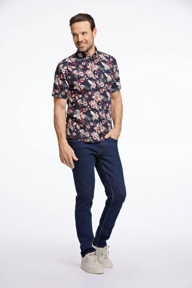 Hovedbilde JACK`S Cotton/linen Shirt 3-210111 - Black/Red