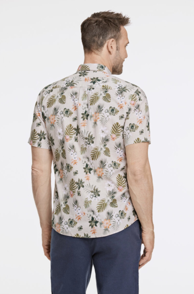 Hovedbilde JACK`S Cotton/linen Shirt 3-210129 - Sand/Green