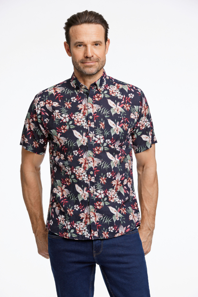 Hovedbilde JACK`S Cotton/linen Shirt 3-210111 - Black/Red