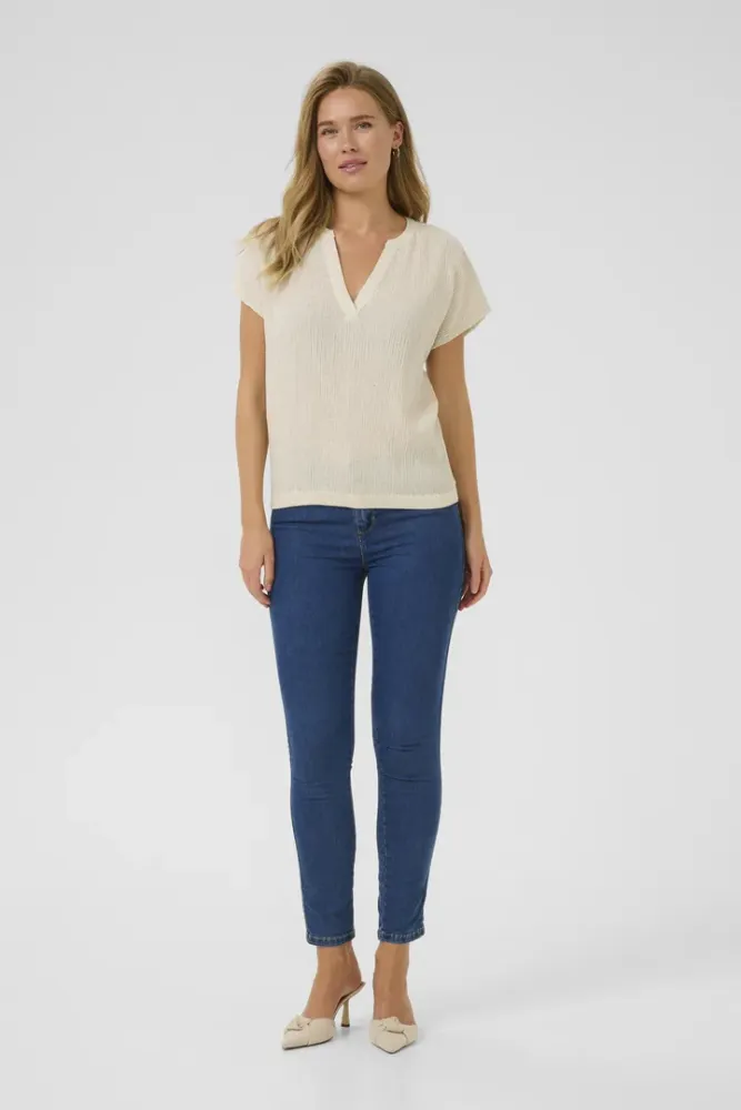 Bilde av Kaffe Gitte Blouse 10509973 - Feather Grey Melange - 1513051