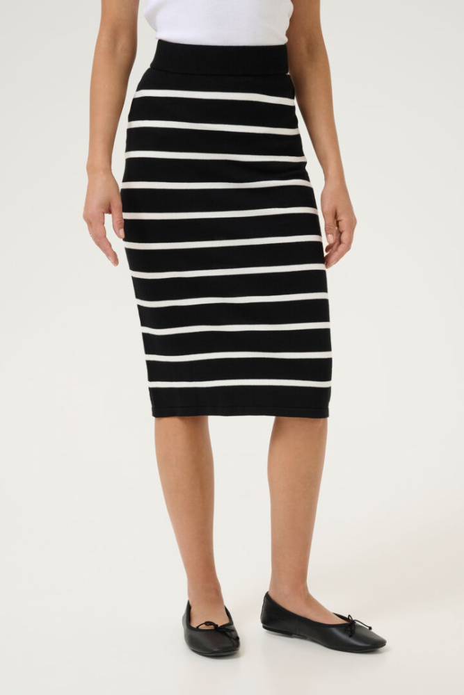 Hovedbilde KALizza Knit Skirt 10509798 - Black/White 107263