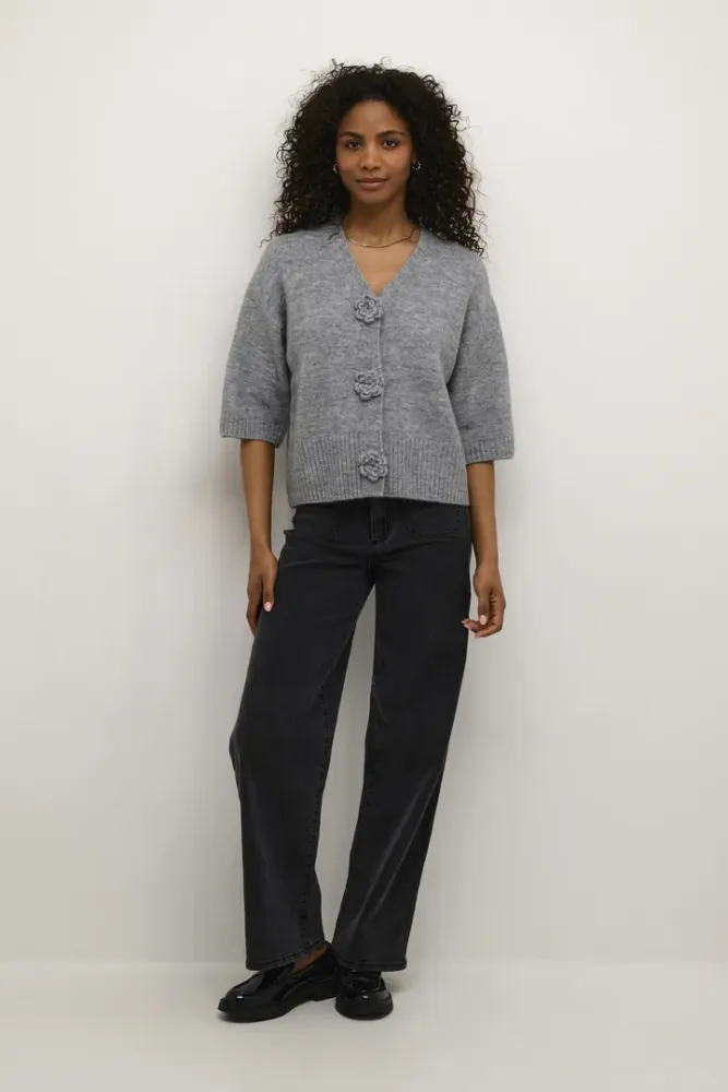 Hovedbilde KARosie Knit Cardigan 10509480 - Grey Melange 100123
