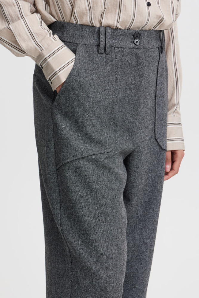 Hovedbilde BYEtona Pants 20815507 - Mid Grey Melange 200455