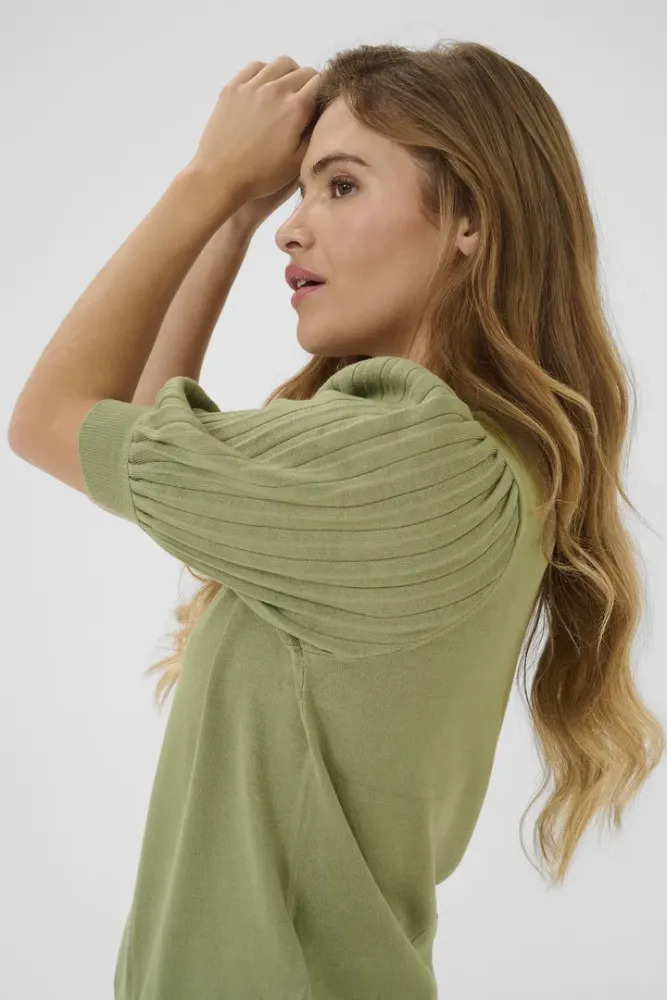 Hovedbilde KALone Knit Pullover 10508368 - Oil Green 170115