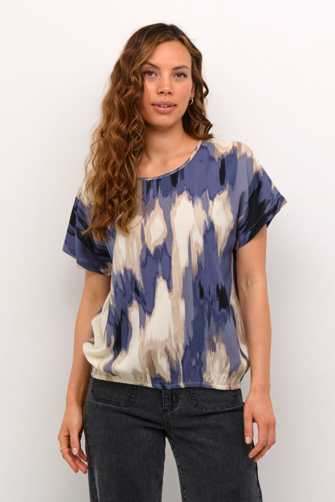 Hovedbilde KABeathe Stanley Blouse 10508896 - Blue Abstract 106180
