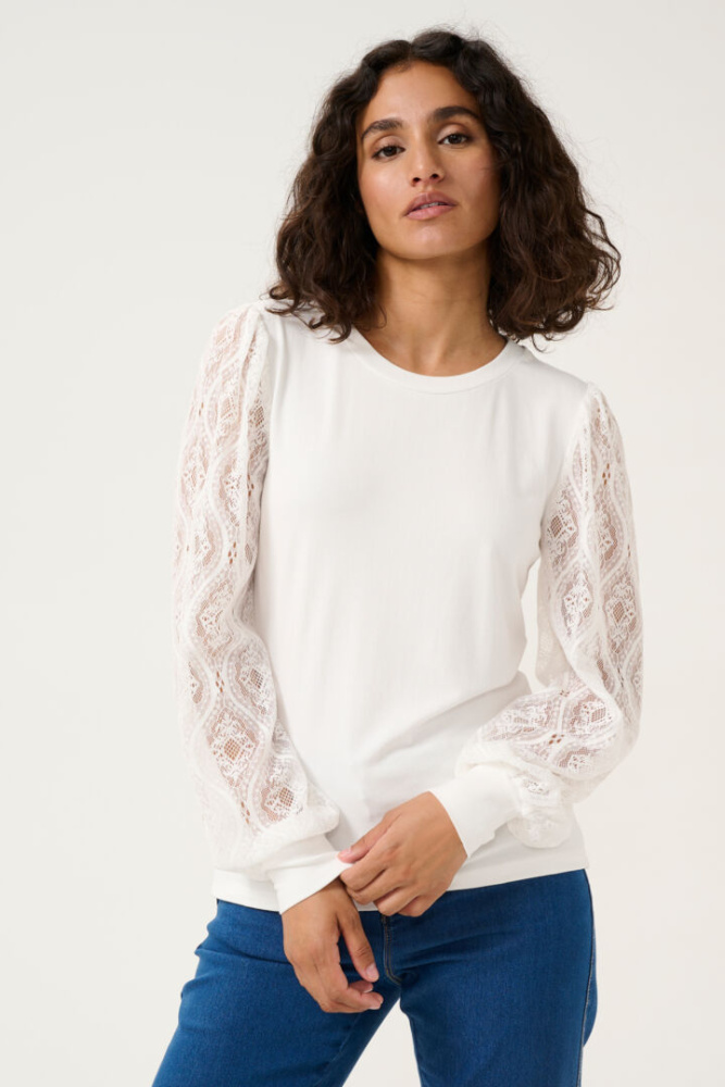 Hovedbilde Kanima Jersey Blouse 10509520 - 1106002 Chalk