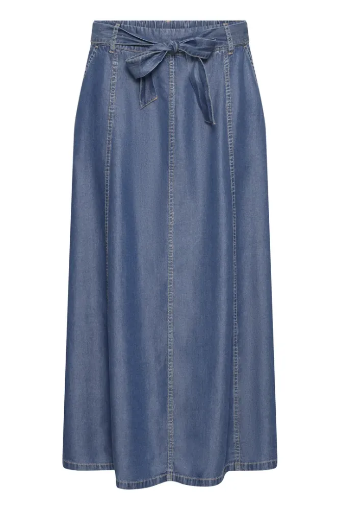 Hovedbilde BYKosmo Wide Skirt 20818784 - Mid Blue Denim 200461