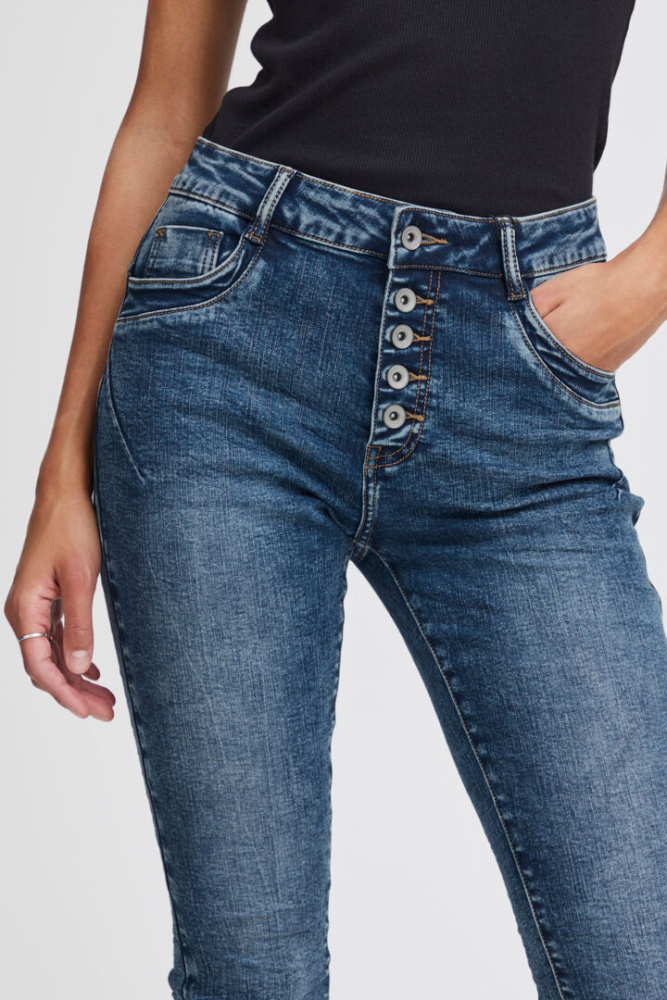 Hovedbilde BXKaily Capri Jeans 20809303 - Mid Blue 200461