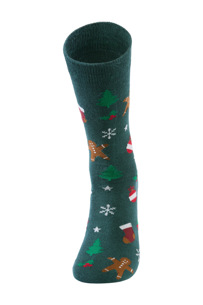 Hovedbilde Lindbergh Christmas Bamboo Socks 30-991114 - green