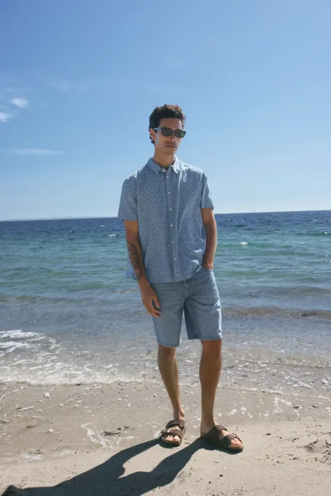 Hovedbilde Blend Aban Shirt 20720631 -  Lichen Blue 900006038