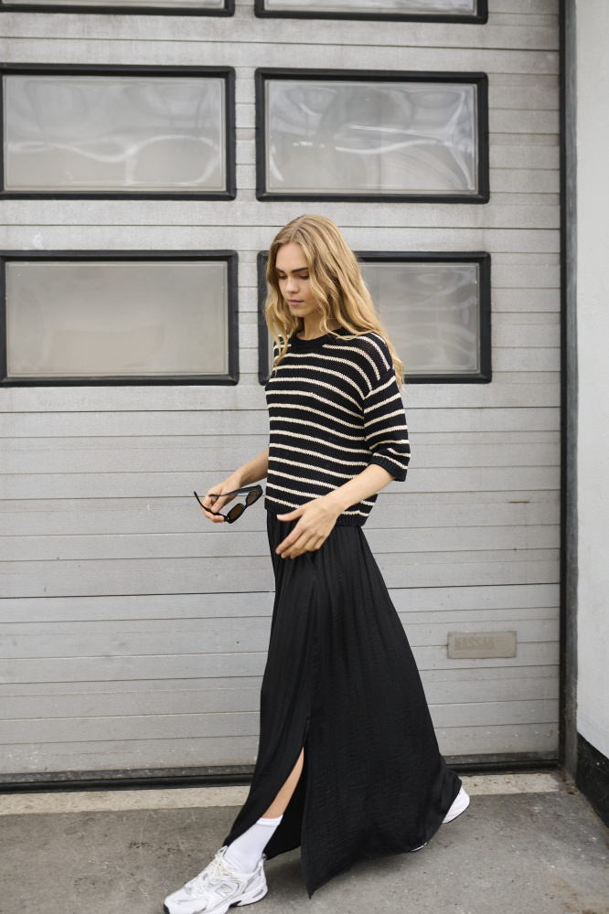Hovedbilde KAYsabel Knit Pullover 10507630 - Black/White 104474