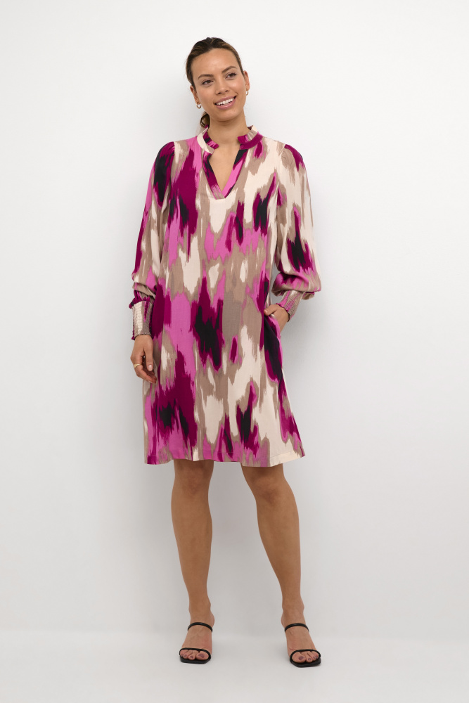 Hovedbilde KABeathe Short Dress 10508899 - Pink Abstract 106682