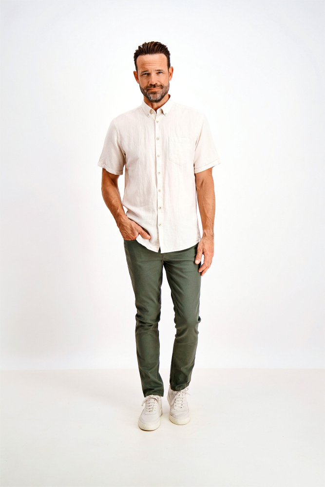 Hovedbilde JACK`S Cotton/linen Shirt 3-210075 - White