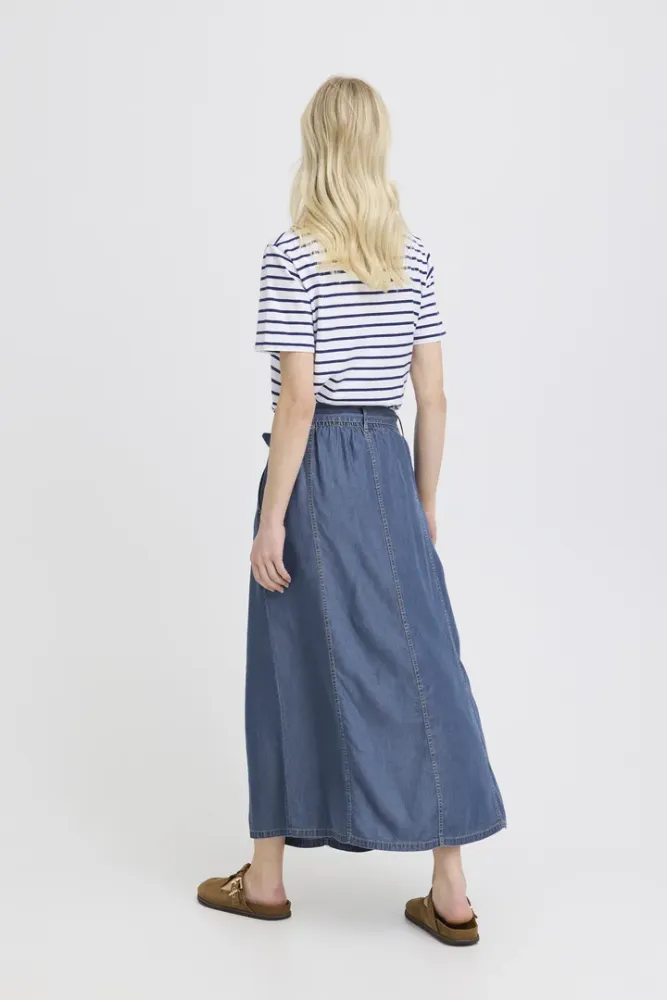 Hovedbilde BYKosmo Wide Skirt 20818784 - Mid Blue Denim 200461