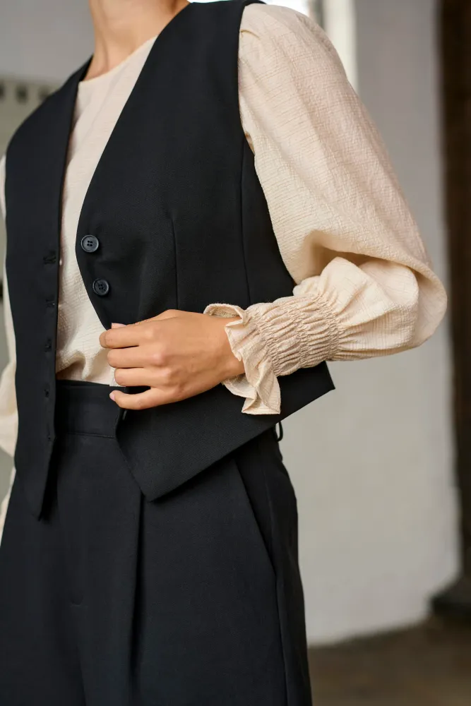 Hovedbilde KASakura Waistcoat 10507907 - Black Deep 100121