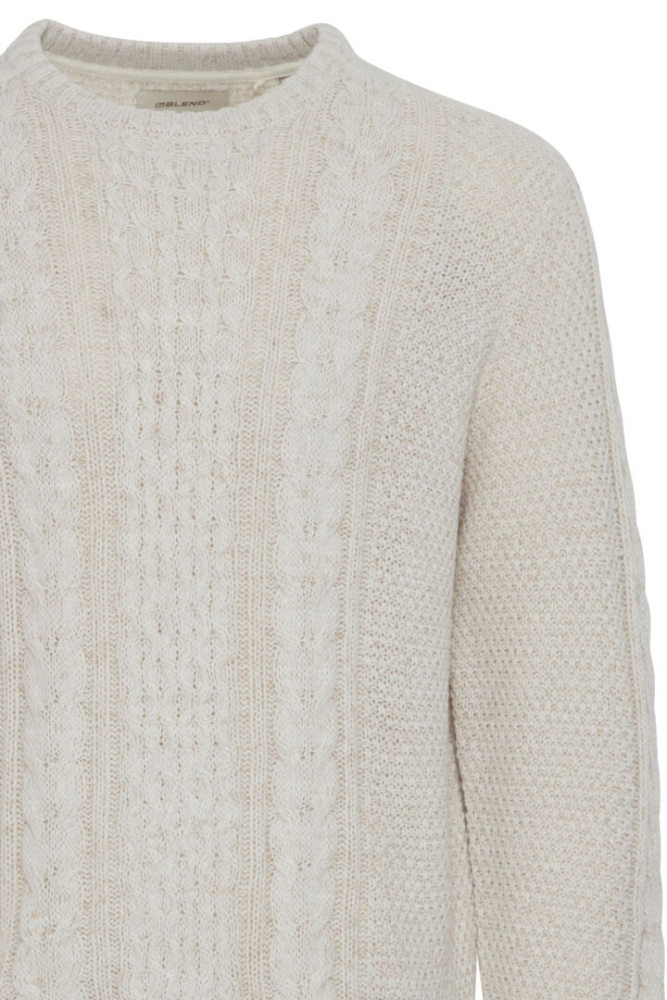 Hovedbilde Blend Knit Pullover 20717439 - Vanilla Ice 110104
