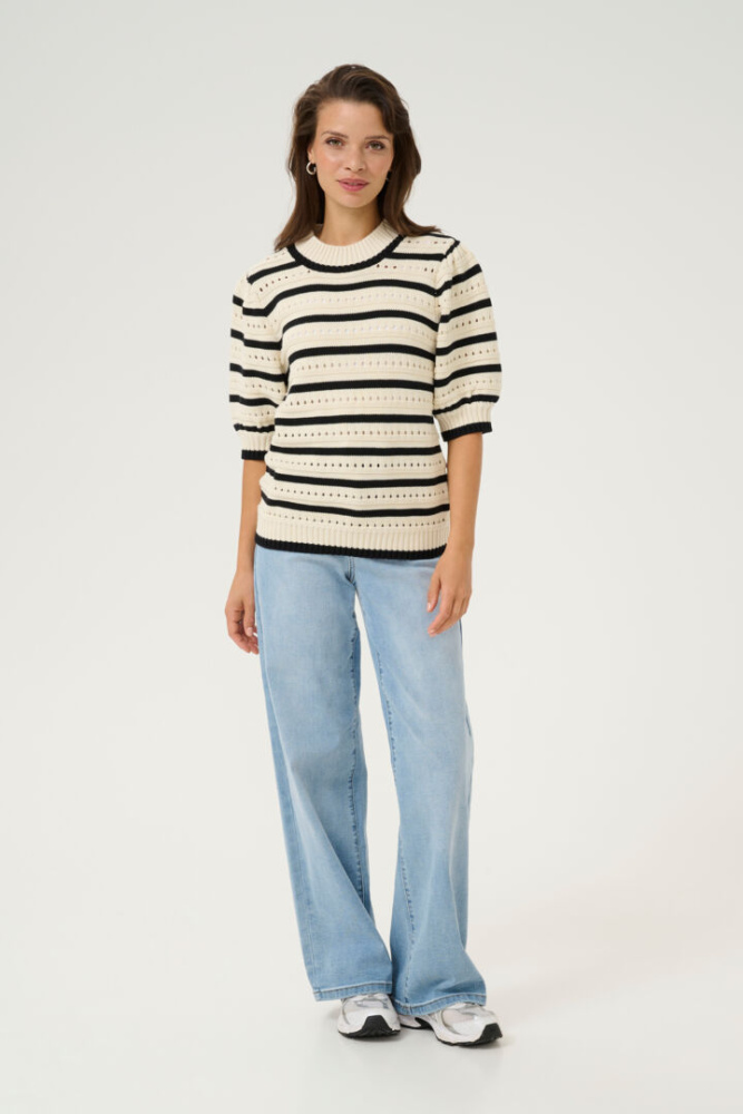 Hovedbilde KAEvelyn Knit Pullover 10509640 - Turtledove/Black 107101