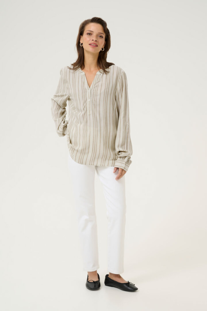 Bilde av Kaffe KAmilia Blouse 10508313 - Chalk Chinchilla 107125