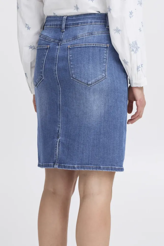 Bilde av BxKaily Short Skirt 20816508 - Mid Blue Denim 200461