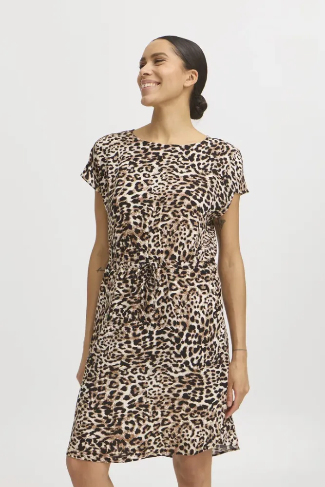 Hovedbilde Bymmjoella Oneck Dress 20811226 - Birch Leopard 204552