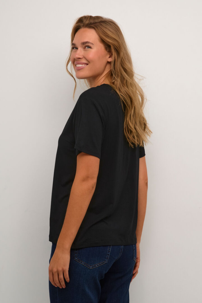 Hovedbilde KAFrida O-neck Tee 10508580 - Black Deep 100121
