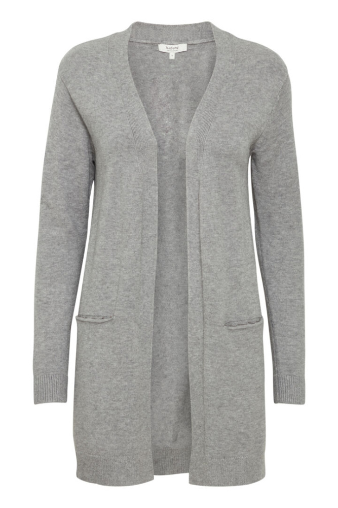 Hovedbilde BYNonina Cardigan 20807327 - Mid Grey Melange 200455