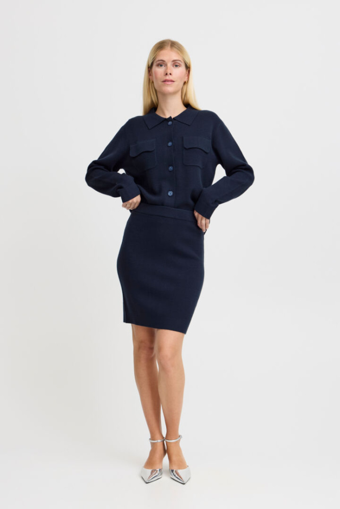 Hovedbilde BYOtari Knit Skirt 20815630 - Navy Blaser 193923