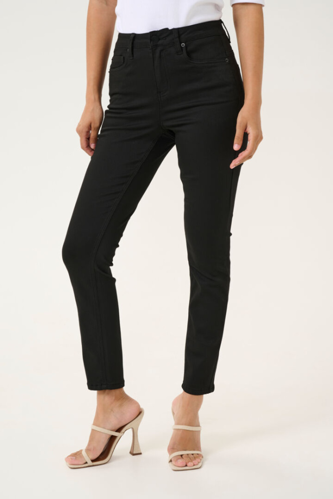 Hovedbilde KADima HW Slim Jeans 10509430 - Black Deep 100121
