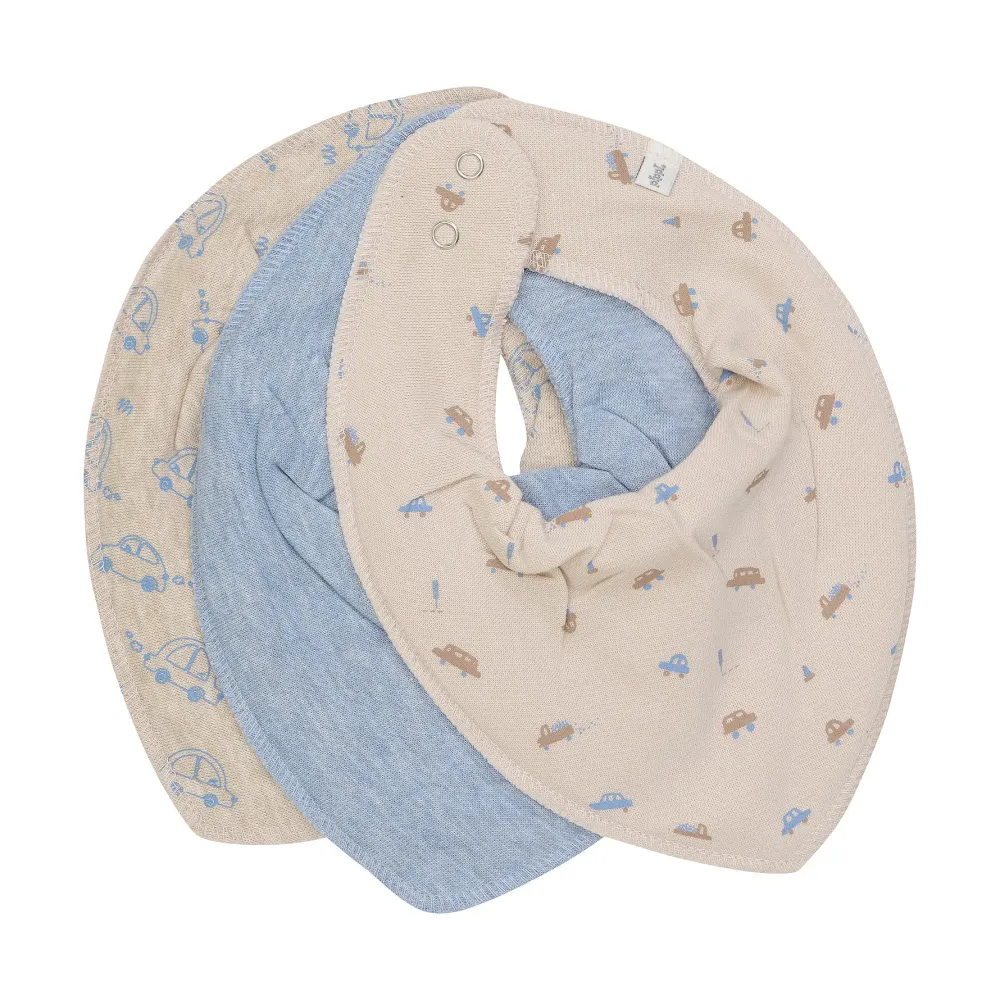 Hovedbilde Pippi Bandana Bib 3 pk 6920 - Denim Blue 746