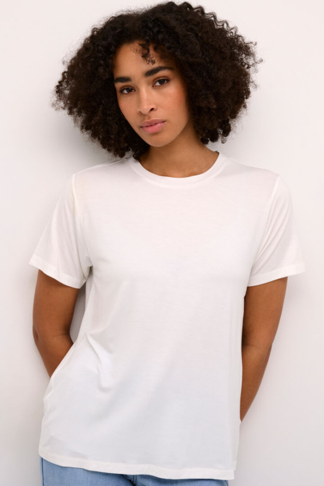 Hovedbilde KAFrida O-neck Tee 10508580 - Chalk 110602