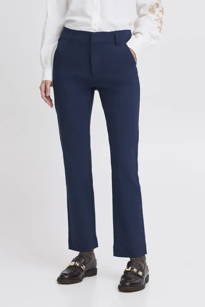 Hovedbilde BYDIXI Straight Pants 20816978 - Navy 194020
