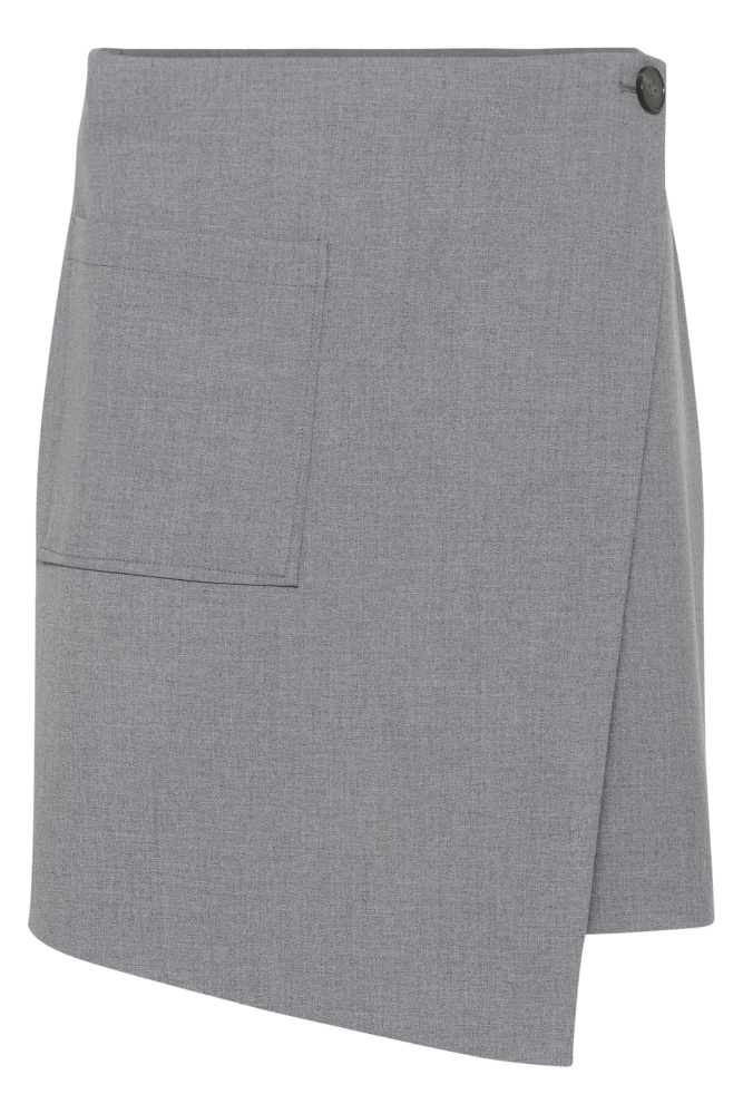Hovedbilde KAEden Wrap Skirt 10508821 - Grey Melange 100123