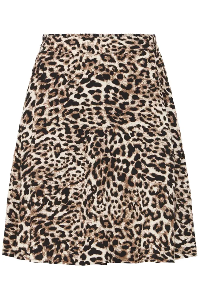Hovedbilde BYMmjoella Short Skirt 20816525 - Birch Leopard 204522