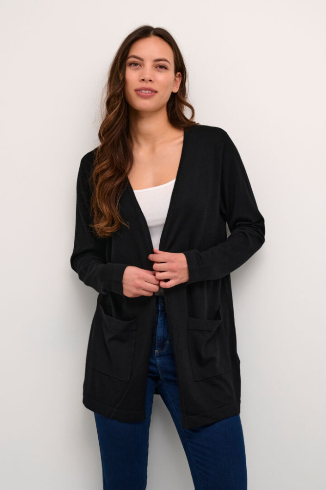 Hovedbilde KAFenia Long Cardigan 10507682 - Black Deep 100121