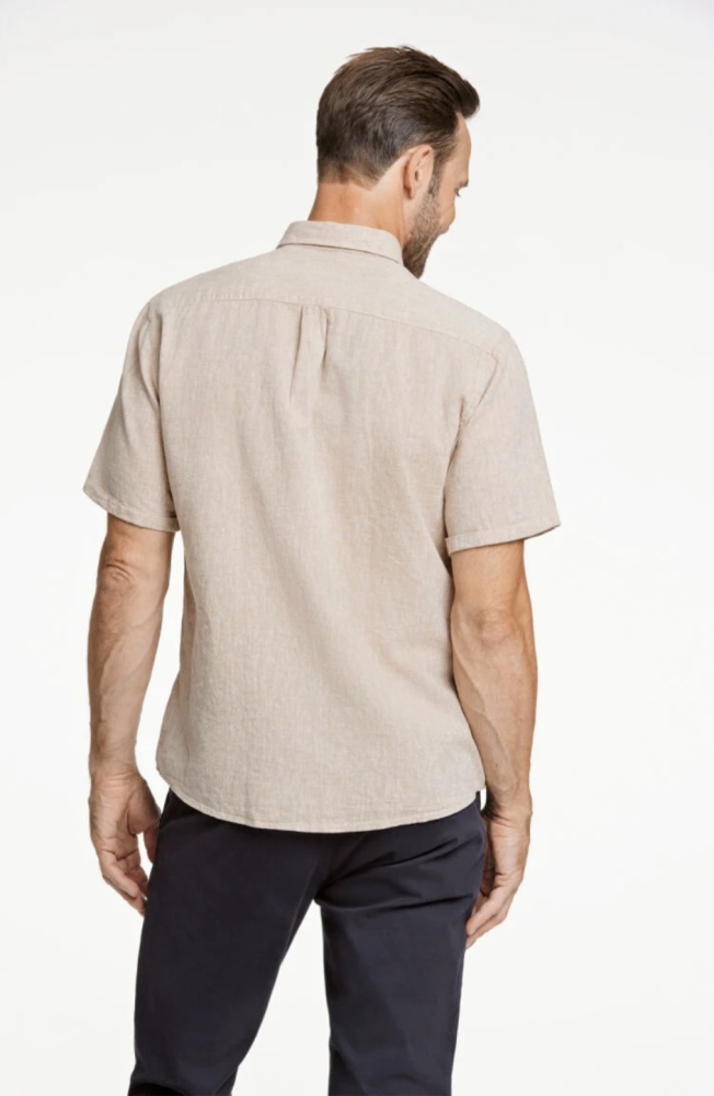 Hovedbilde JACK`S Cotton/linen Shirt 3-210075 - Sand