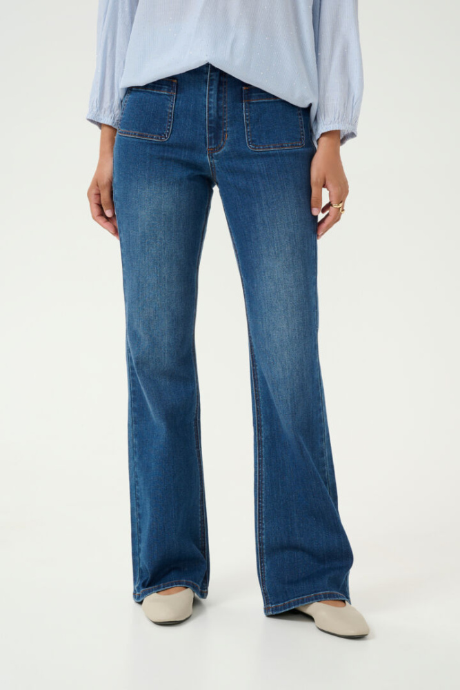 Hovedbilde KASinem Flared Jeans 10508464 - Medium Blue Denim 102272