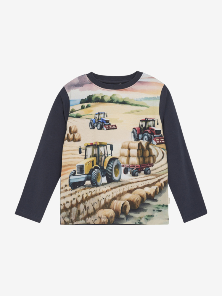 Hovedbilde Minymo T-shirt Long Sleeve 6557 - Blue Nights 7899