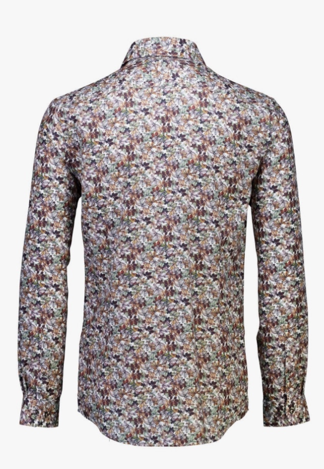 Hovedbilde Lindbergh dobby shirt 30-241084-Brown