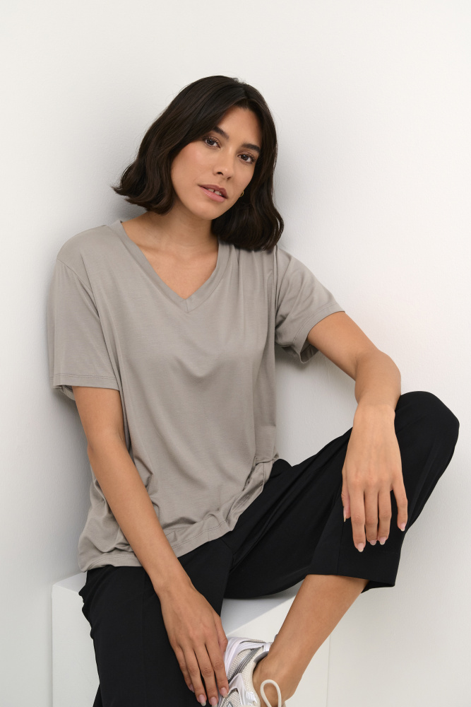 Hovedbilde KAFrida V-neck Tee 10508581 - Steeple Grey 171500