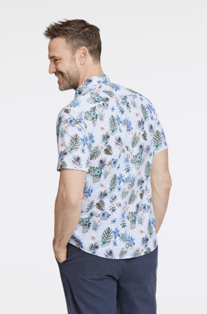 Hovedbilde JACK`S Cotton/linen Shirt 3-210129 - Blue/Green