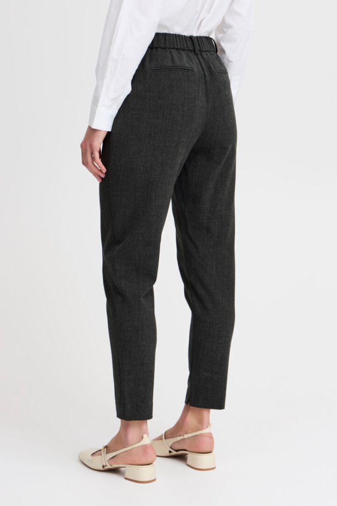 Hovedbilde BYDanta Pants Cropped 20803141 - Black Melange 200452