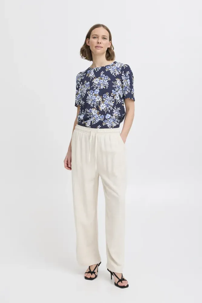 Hovedbilde BYMmjoella O-neck Top 20811222 - Navy Bouquet 204600