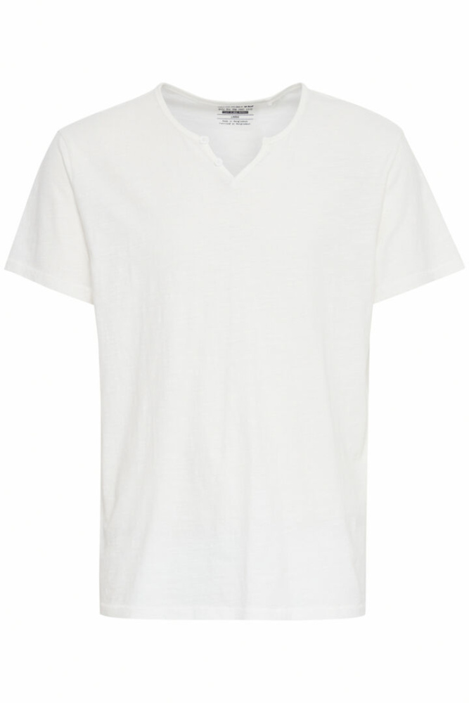 Hovedbilde Blend Bhaston Split Neck Tee 20717013 - Snow White.110602
