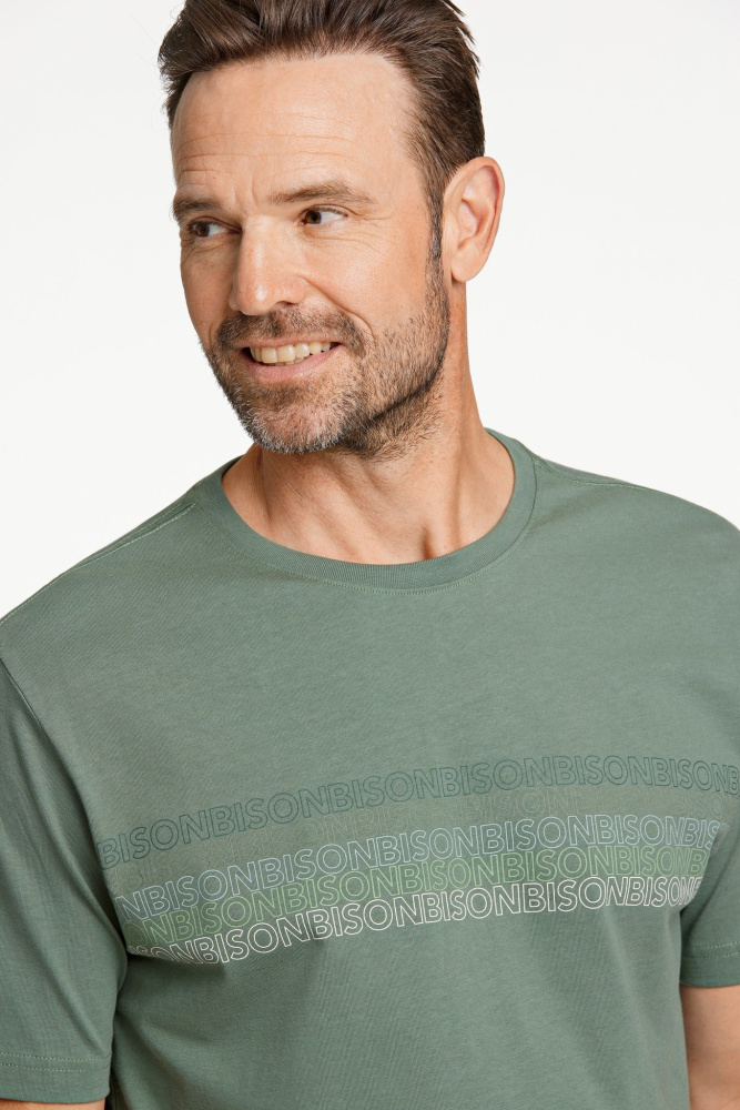 Hovedbilde BISON O-neck Tee 80-400112 - Green