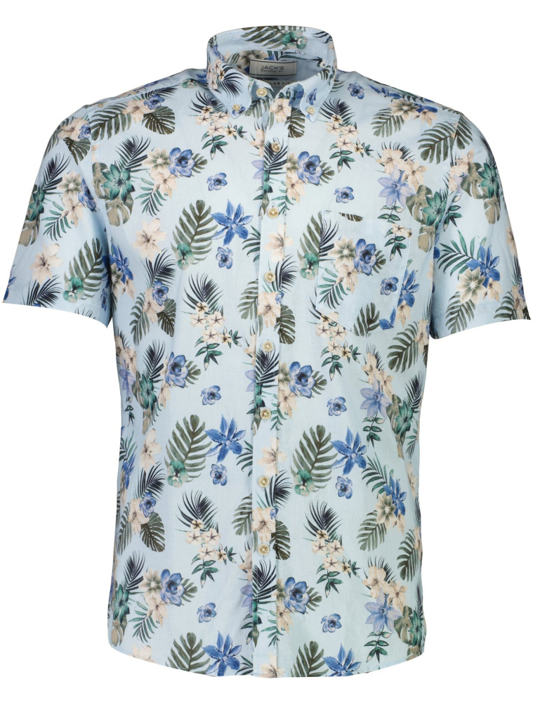 Hovedbilde JACK`S Cotton/linen Shirt 3-210129 - Blue/Green