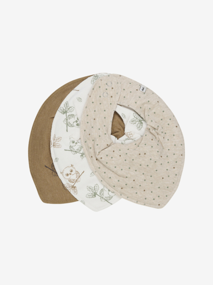 Hovedbilde Pippi Bandana Bib 3 pk 6379 - Toasted Coconut 217